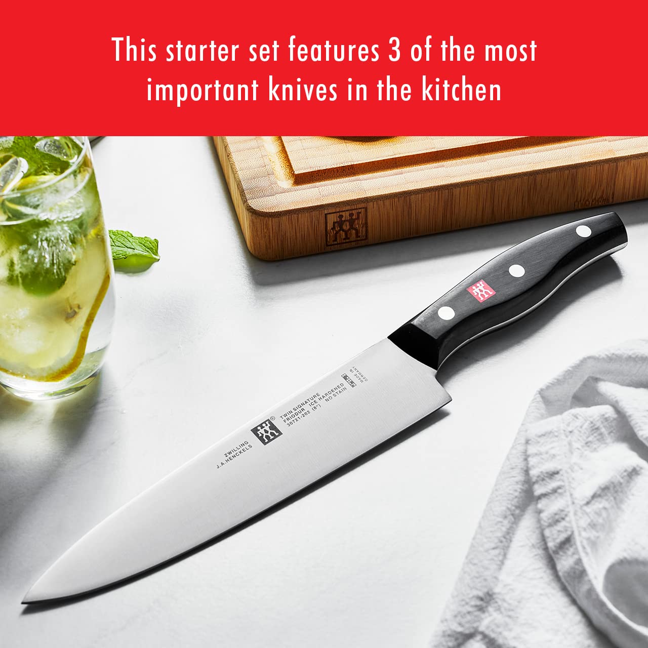Zwilling J.A. Henckels 包丁セット ホワイト Amazon | Zwilling J.A. Henckels Twin Signature 3-Piece Starter Set